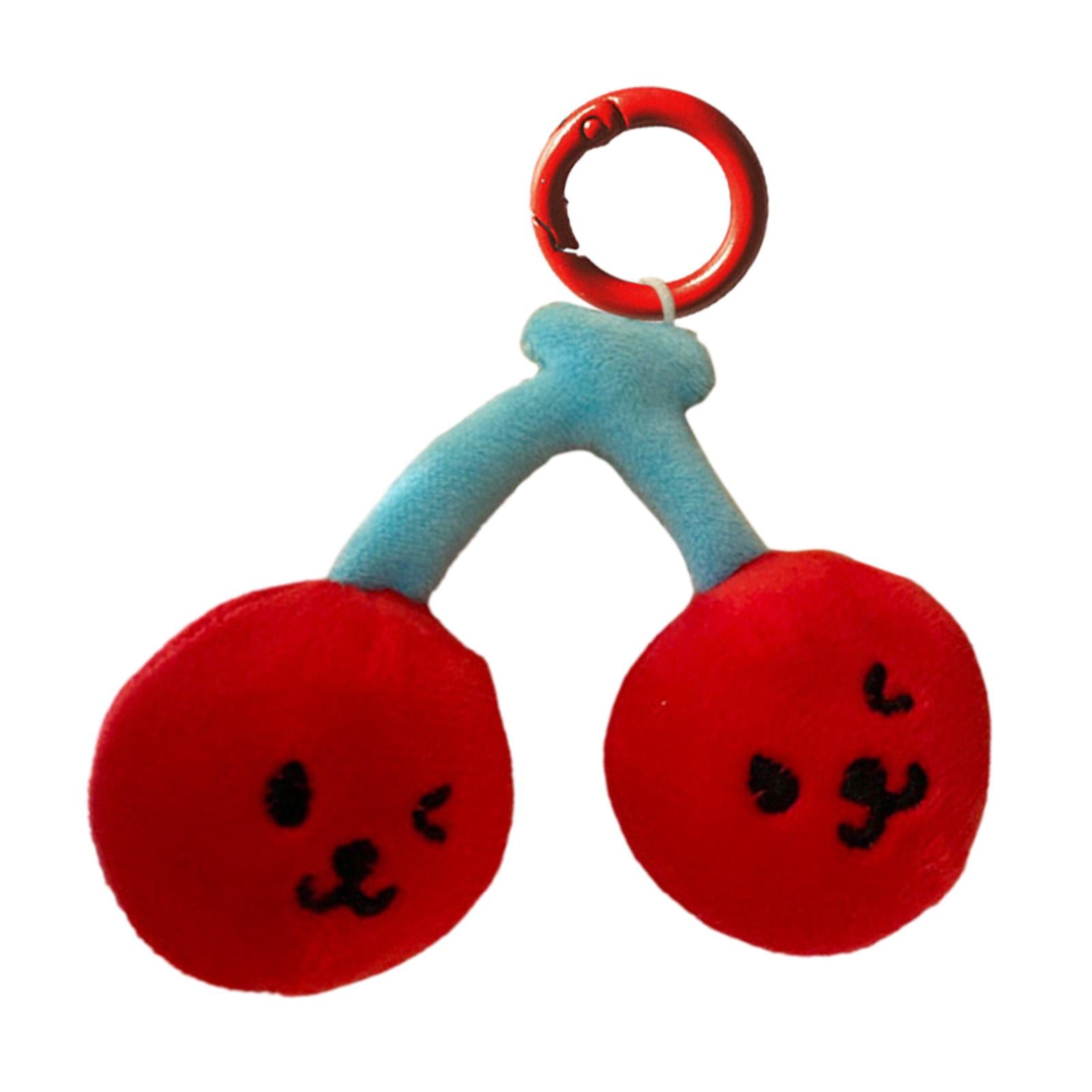 Cherry Keychain Decoration Cute Hanging Pendant for Bag Purse Birthday Gifts Red