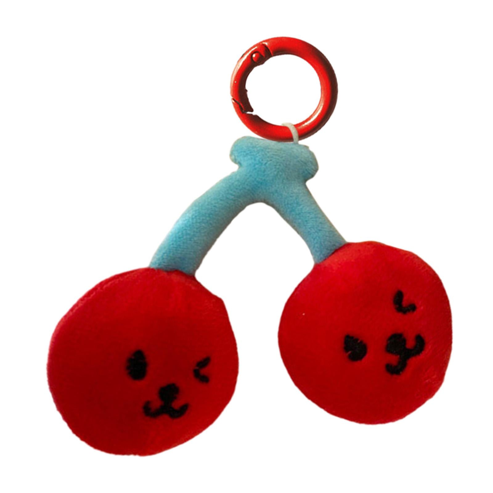 Cherry Keychain Decoration Cute Hanging Pendant for Bag Purse Birthday Gifts Red