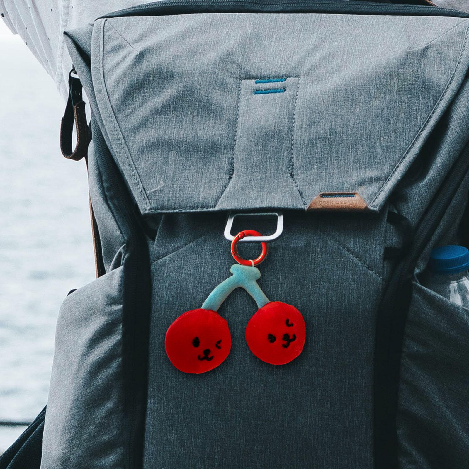 Cherry Keychain Decoration Cute Hanging Pendant for Bag Purse Birthday Gifts Red