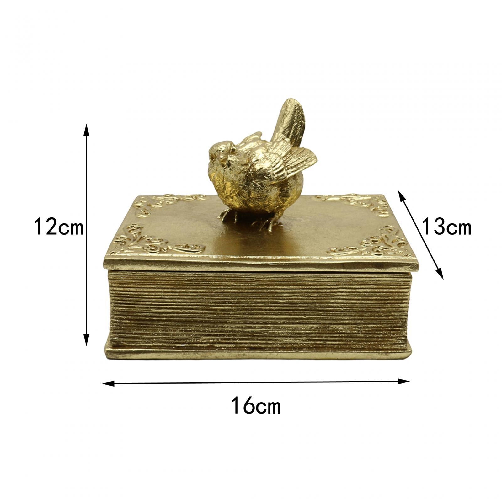 Jewelry Box Rings Earrings Storage Box Mini Magpie Statue Wedding Favor Gift