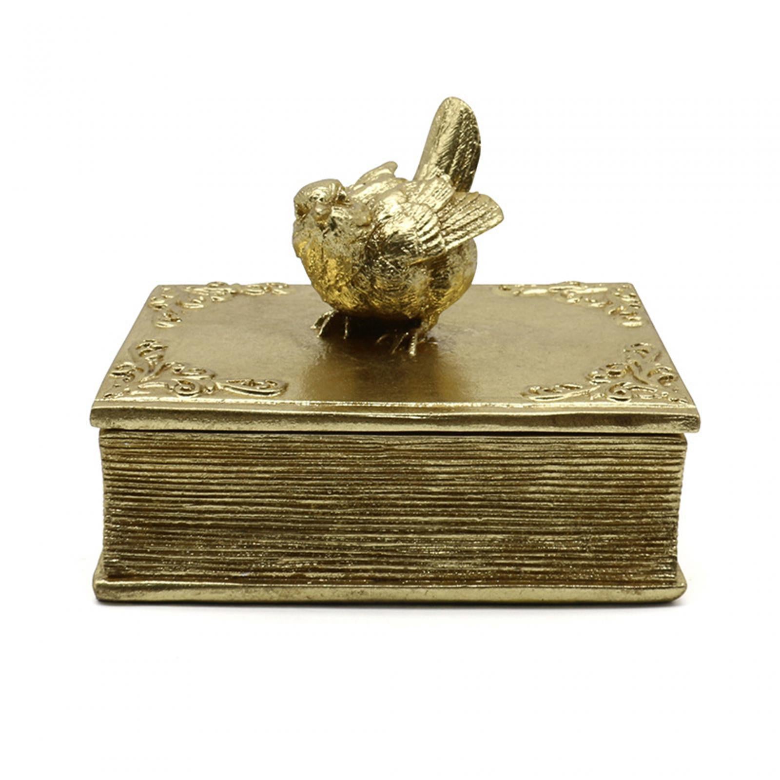 Jewelry Box Rings Earrings Storage Box Mini Magpie Statue Wedding Favor Gift
