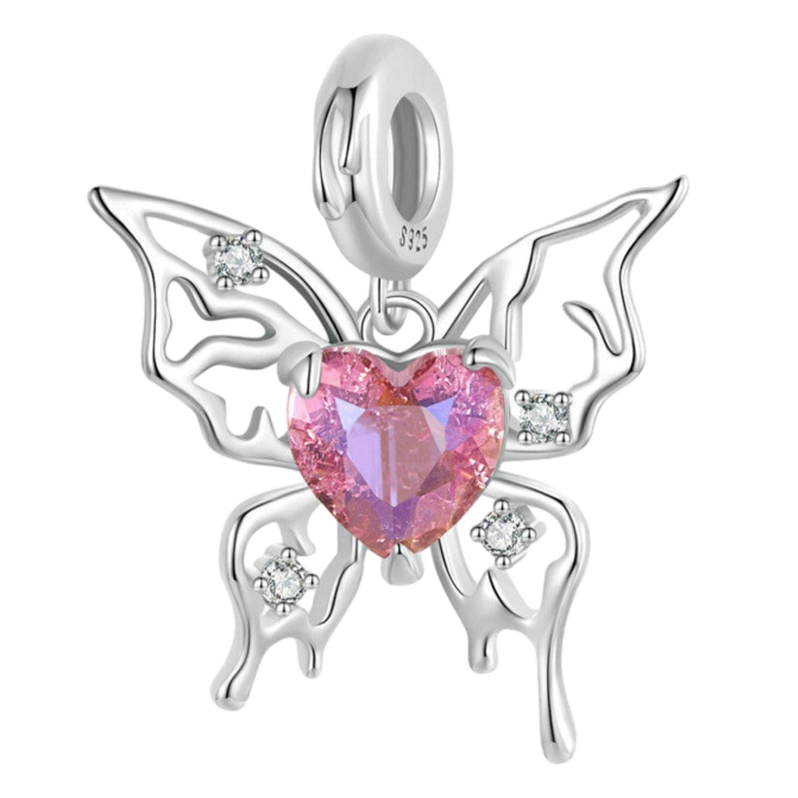 Bracelet Charm Jewelry Pendant for Jewelry Making Findings Earring Necklaces Butterfly 2.7x2.2cm