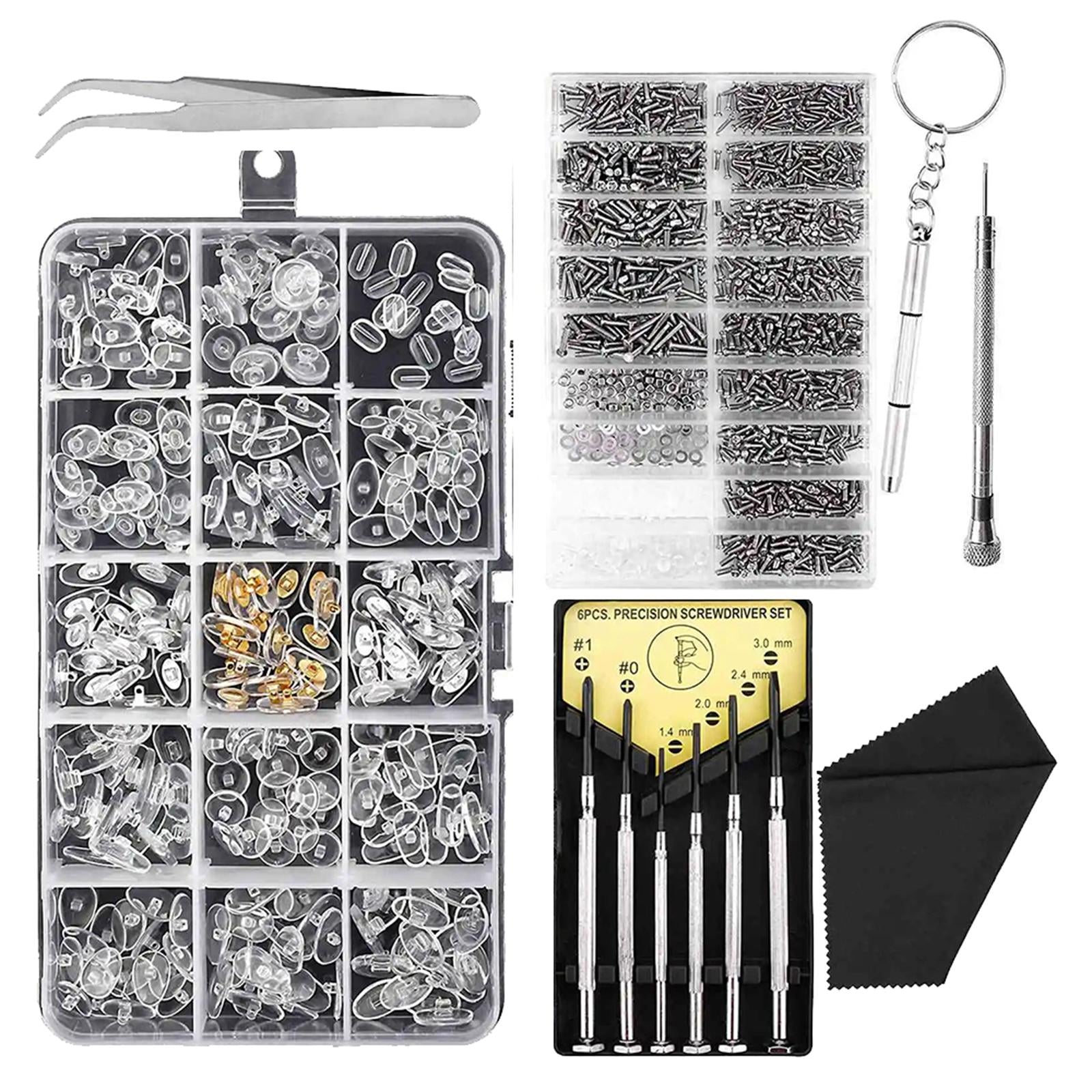 Eyeglasses Repair Set Nose Pads Durable Replacement Spare Parts Micro Screws