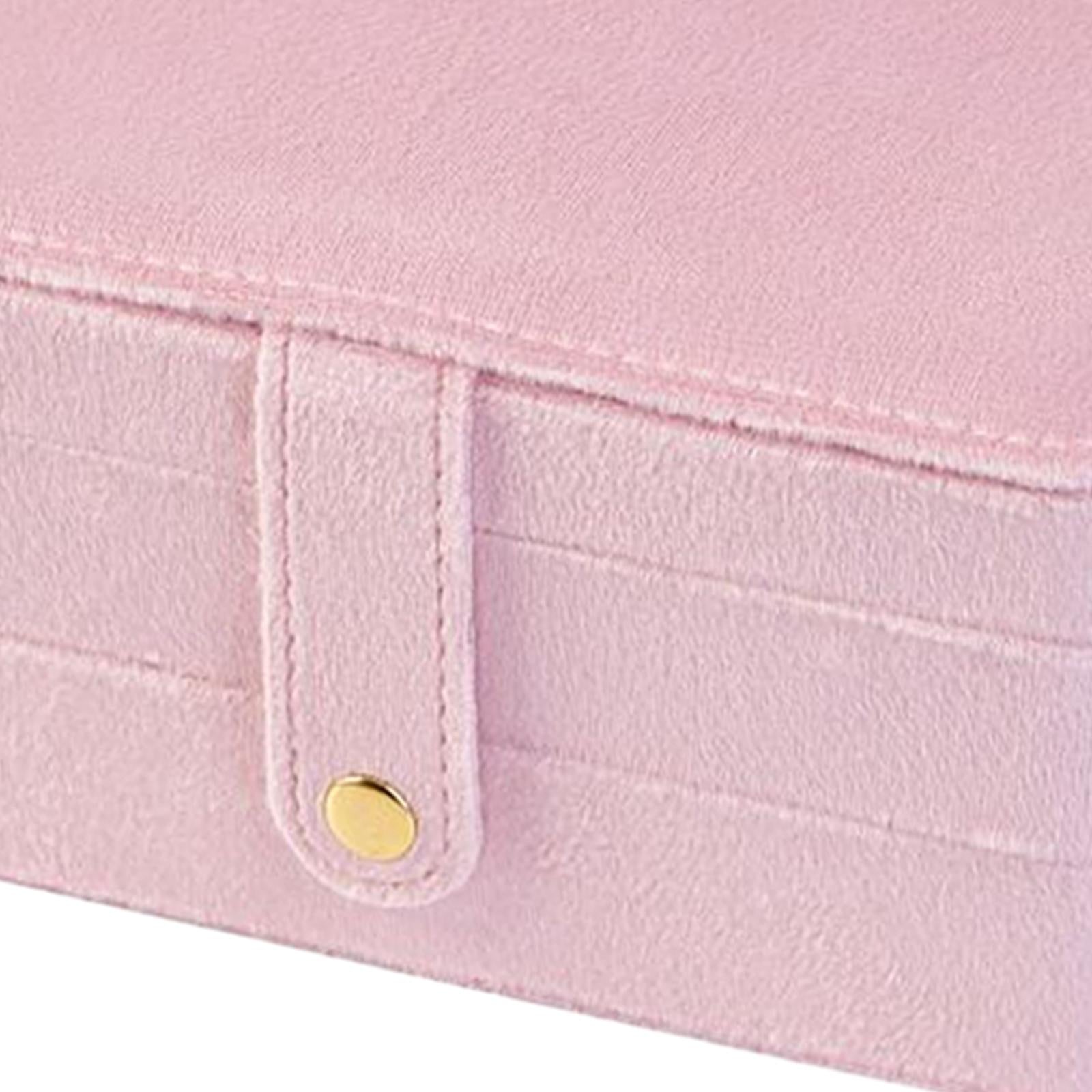 Jewelry Storage Box Chic Jewelry Organizer Display for Pendant Earrings Stud Pink