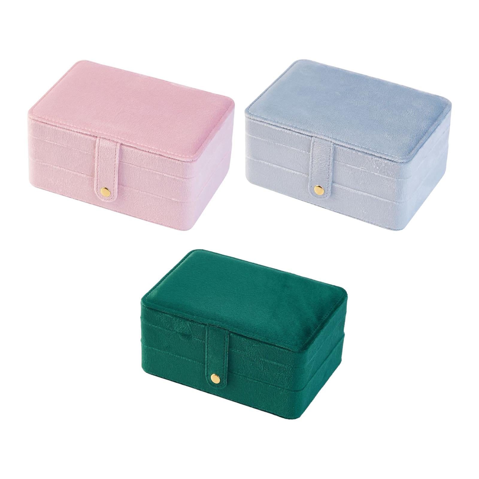 Jewelry Storage Box Chic Jewelry Organizer Display for Pendant Earrings Stud Pink