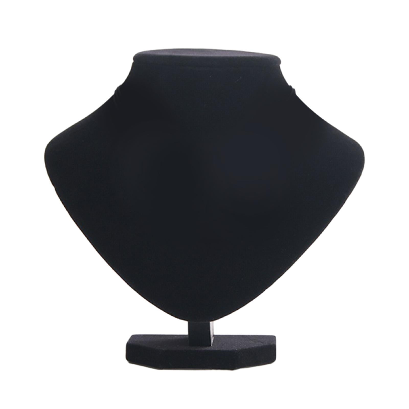 Necklace Pendant Display Stand Freestanding Velvet Jewelry Display Rack 18cmx18cm
