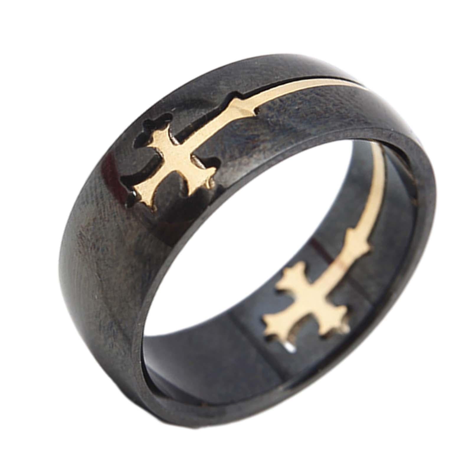 Cross Ring for Men Christian Gifts for Men Religious Ring for Baptism 9