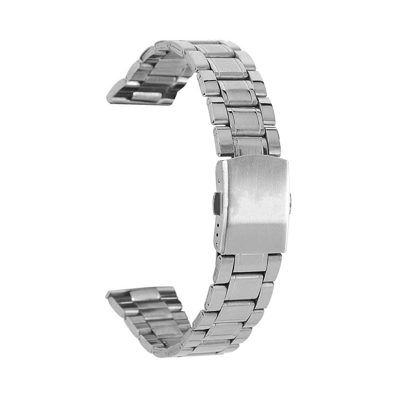 Stainless Steel Watch Band Replacement Premium Lightweight Metal Watch Strap 16mm