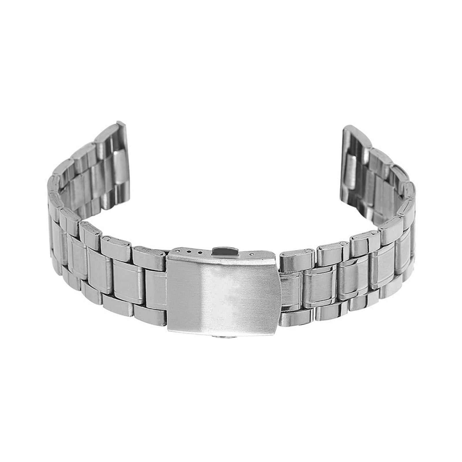 Stainless Steel Watch Band Replacement Premium Lightweight Metal Watch Strap 16mm