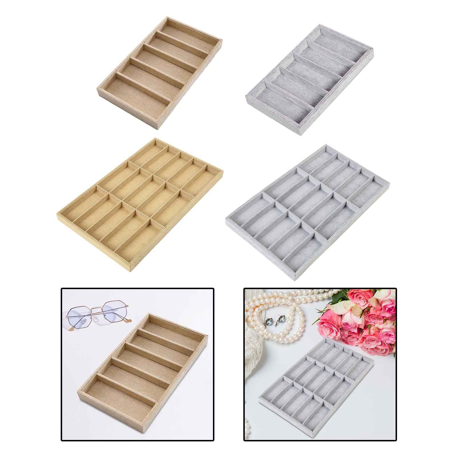 Glasses Display Tray Sunglasses Organizer Box for Desktop Apartment Travel