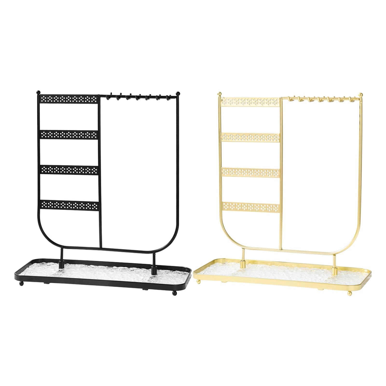 Jewelry Display Stand Home Jewelry Display Rack for Earrings Rings Bracelets gold