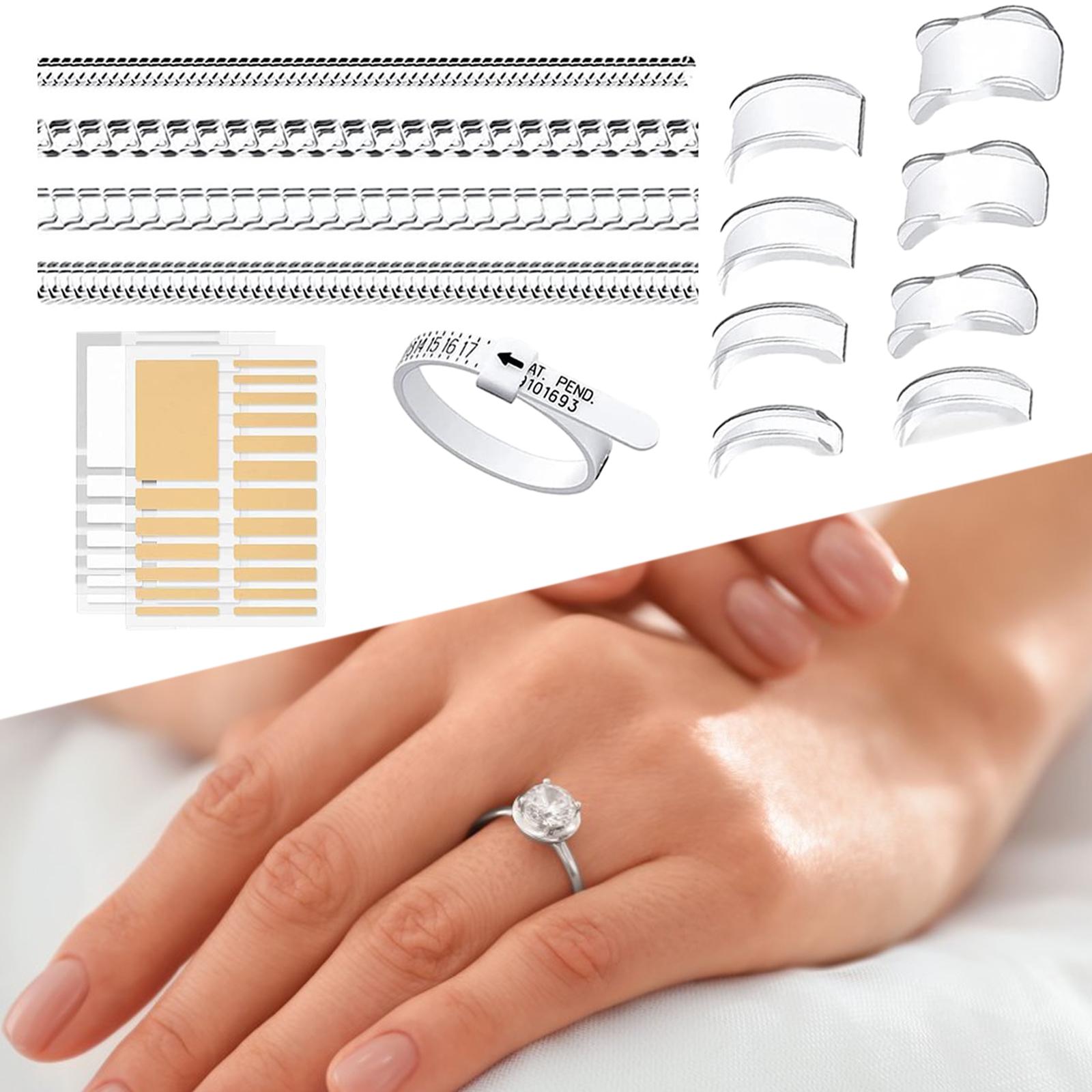 70Pcs Ring Sizer Adjuster for Men Women for Loose Rings Wedding Ring Spacers