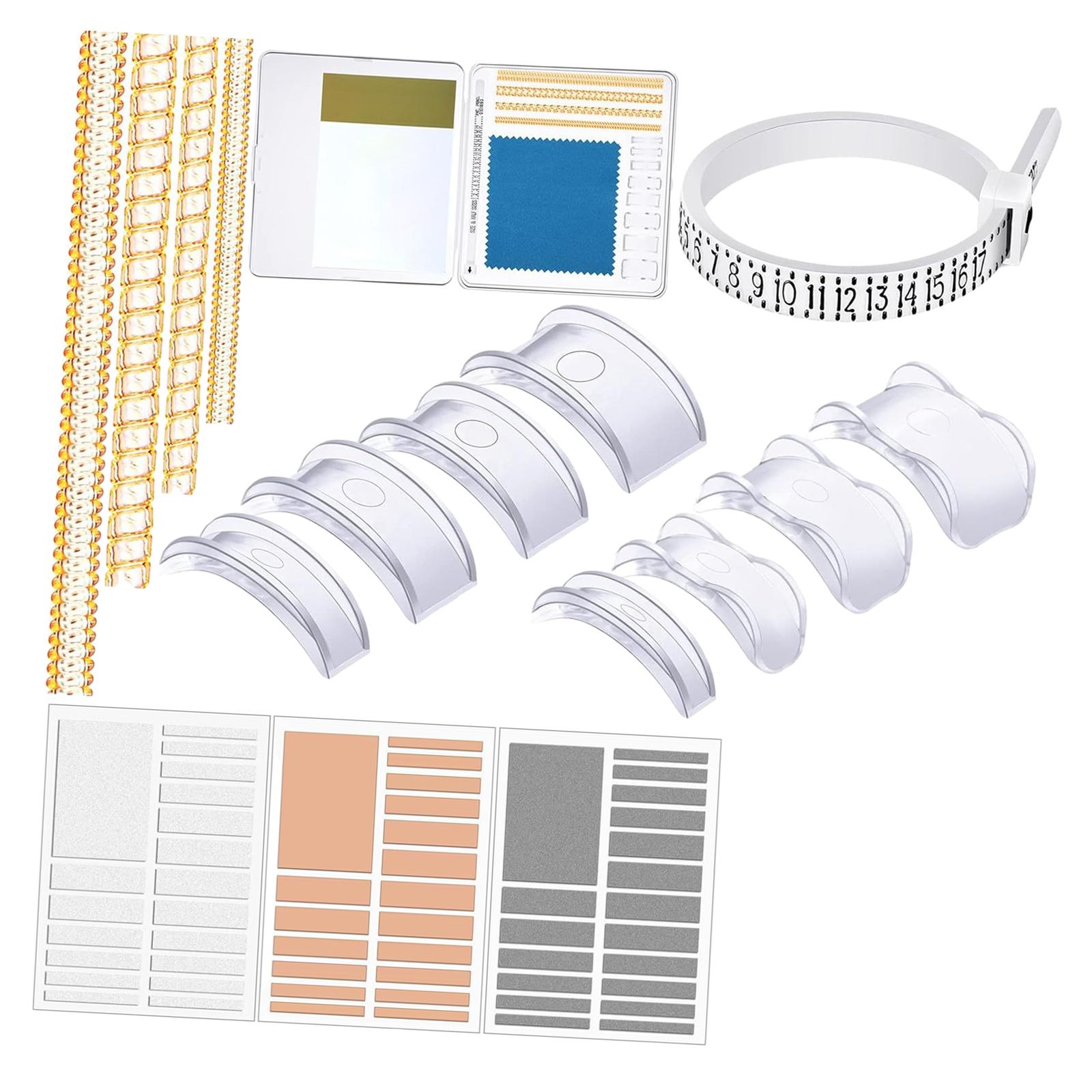 71Pcs Ring Size Adjuster for Loose Rings Fitter Resizer Wedding Ring Spacers