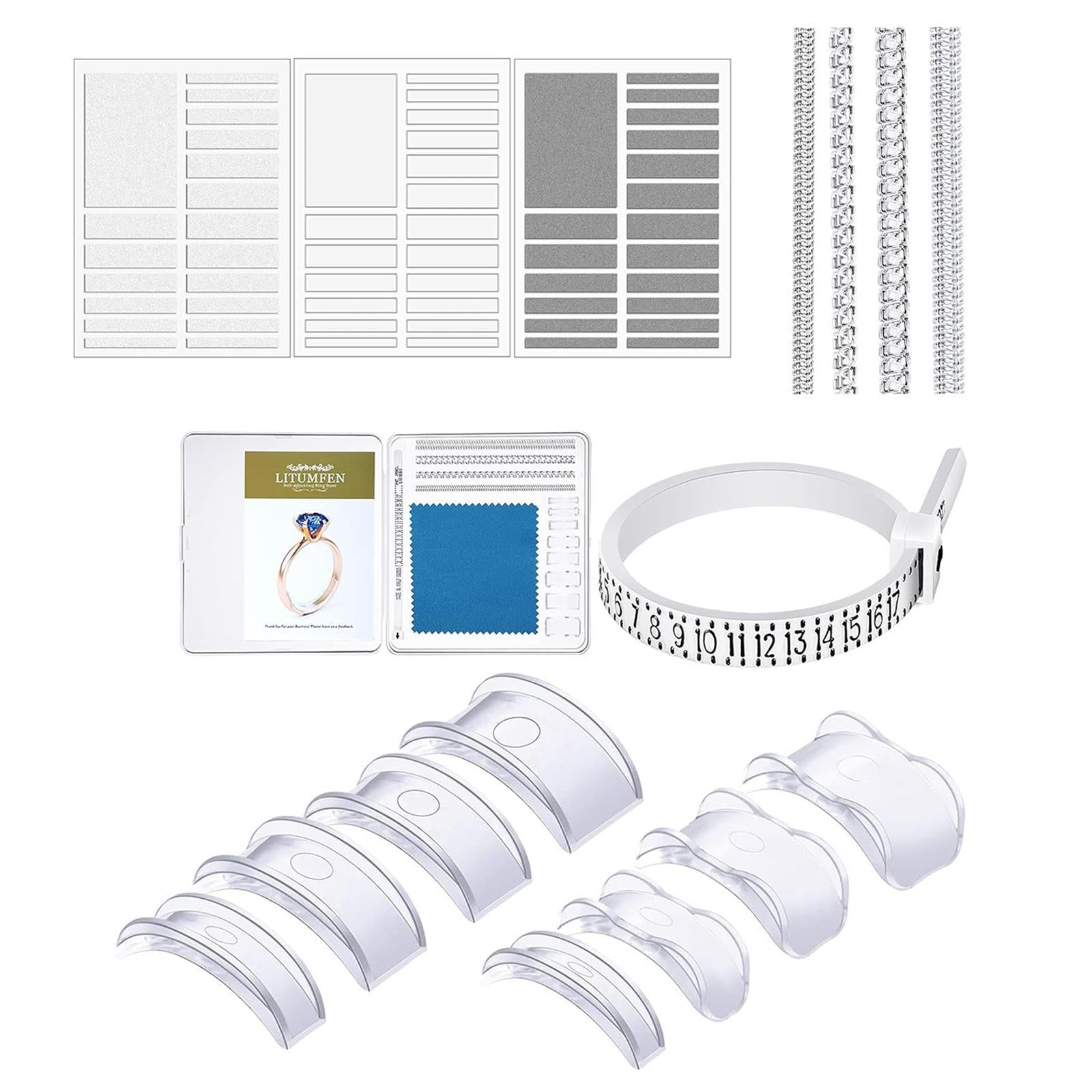 69 Pieces Ring Size Adjuster Ring Guards Ring Shrinker DIY Jewelry Tightener