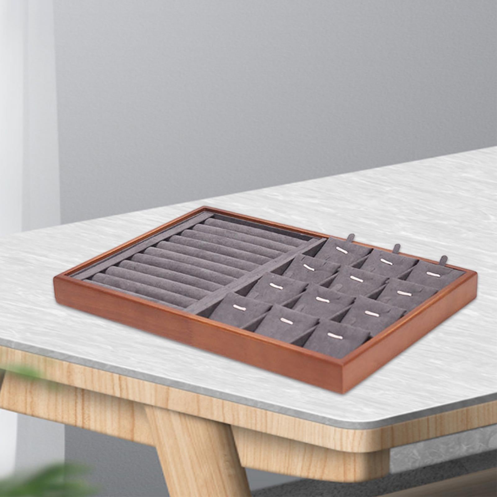 Jewelry Organizer Tray Jewelry Tray Container for Bracelet Pendants Necklace Gray