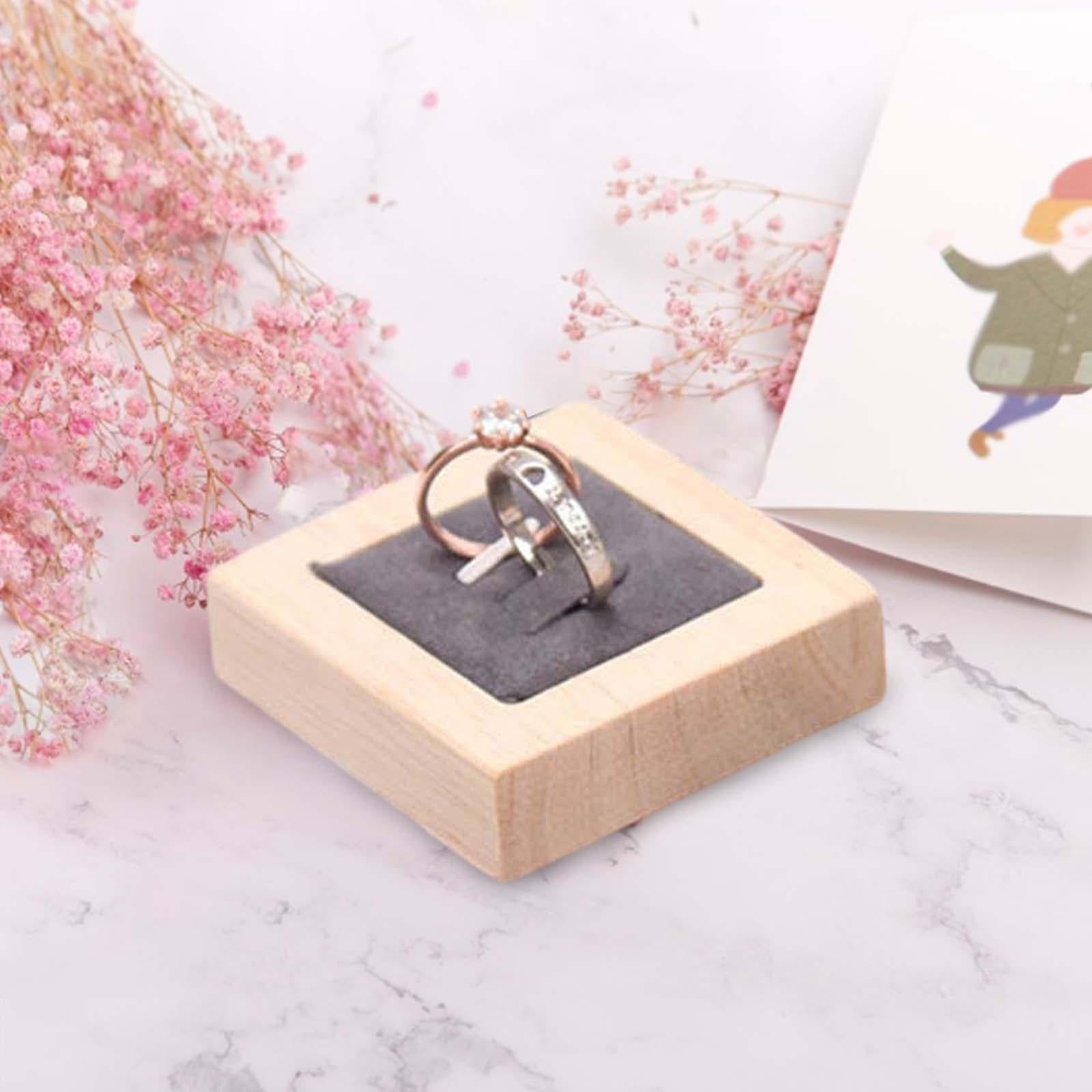 Rings Display Stand Rings Showing Organizer for Offices Home Desk Women Girl Dark Gray