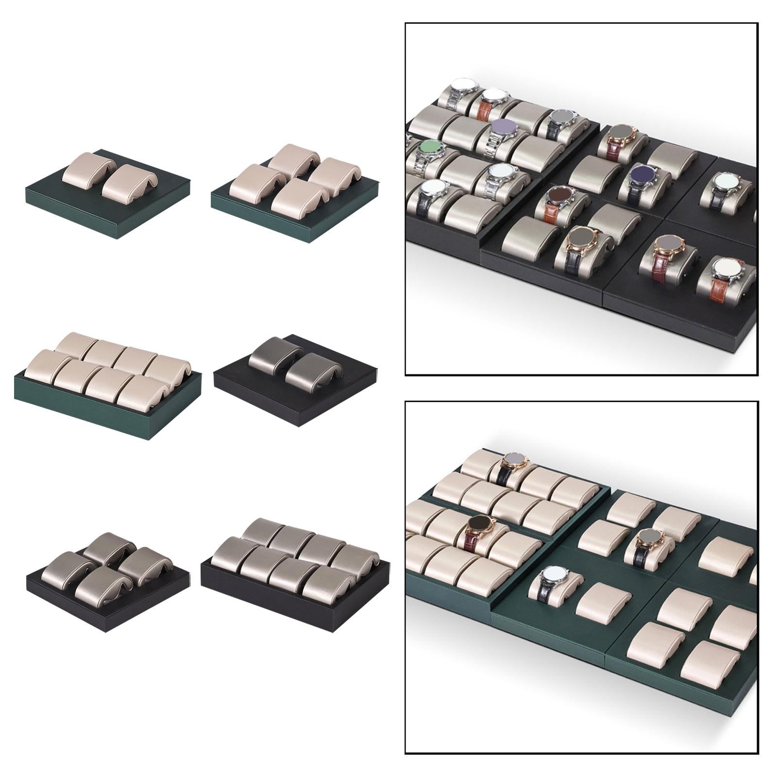 Watch Jewelry Tray Organizer for Men for Countertop Shop Bedroom Living Room Green 2 Pillows