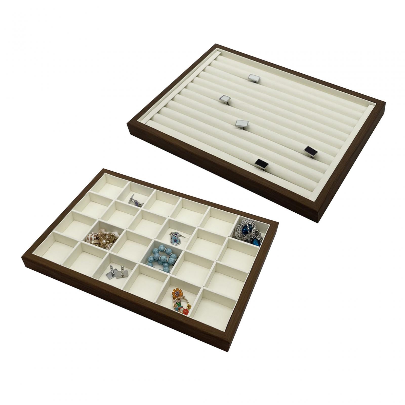 Jewelry Organizer Tray Women Jewelry Storage Display for Live Broadcast Shop Strip