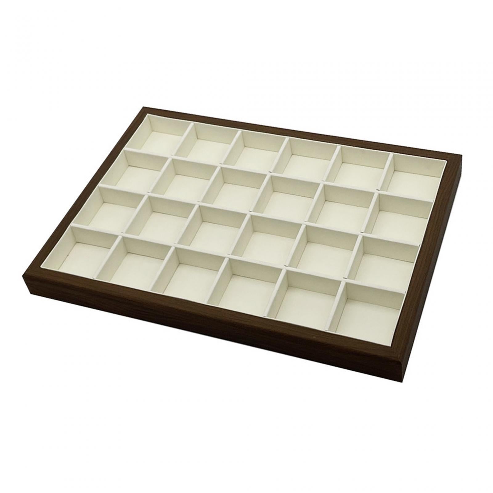 Jewelry Organizer Tray Women Jewelry Storage Display for Live Broadcast Shop 24 Grid