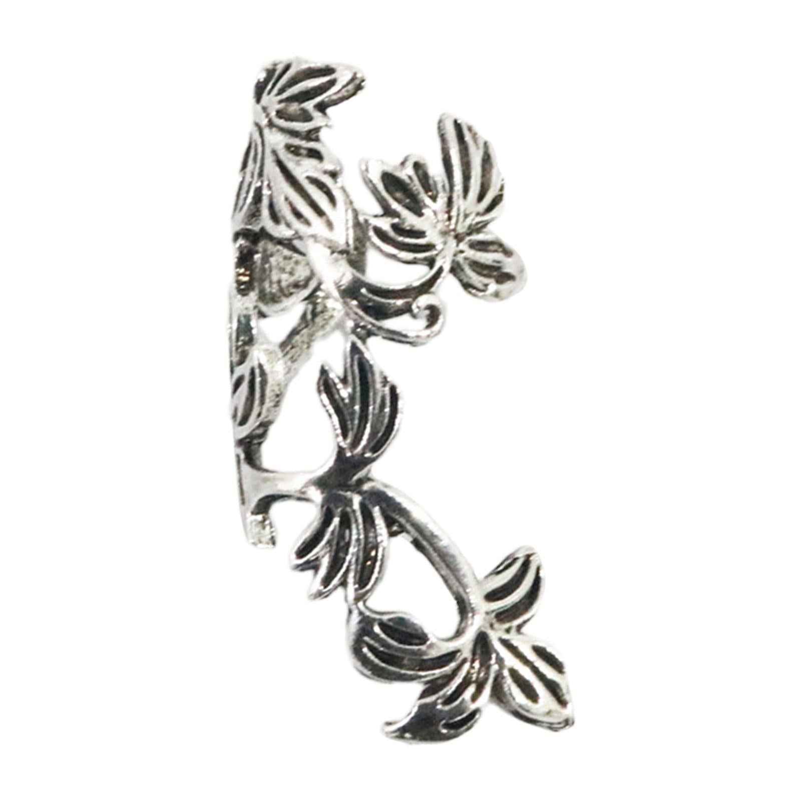 Cartilage Ear Cuff Vintage Style Clip on Earring for Women Men Party Bronze Silver Right