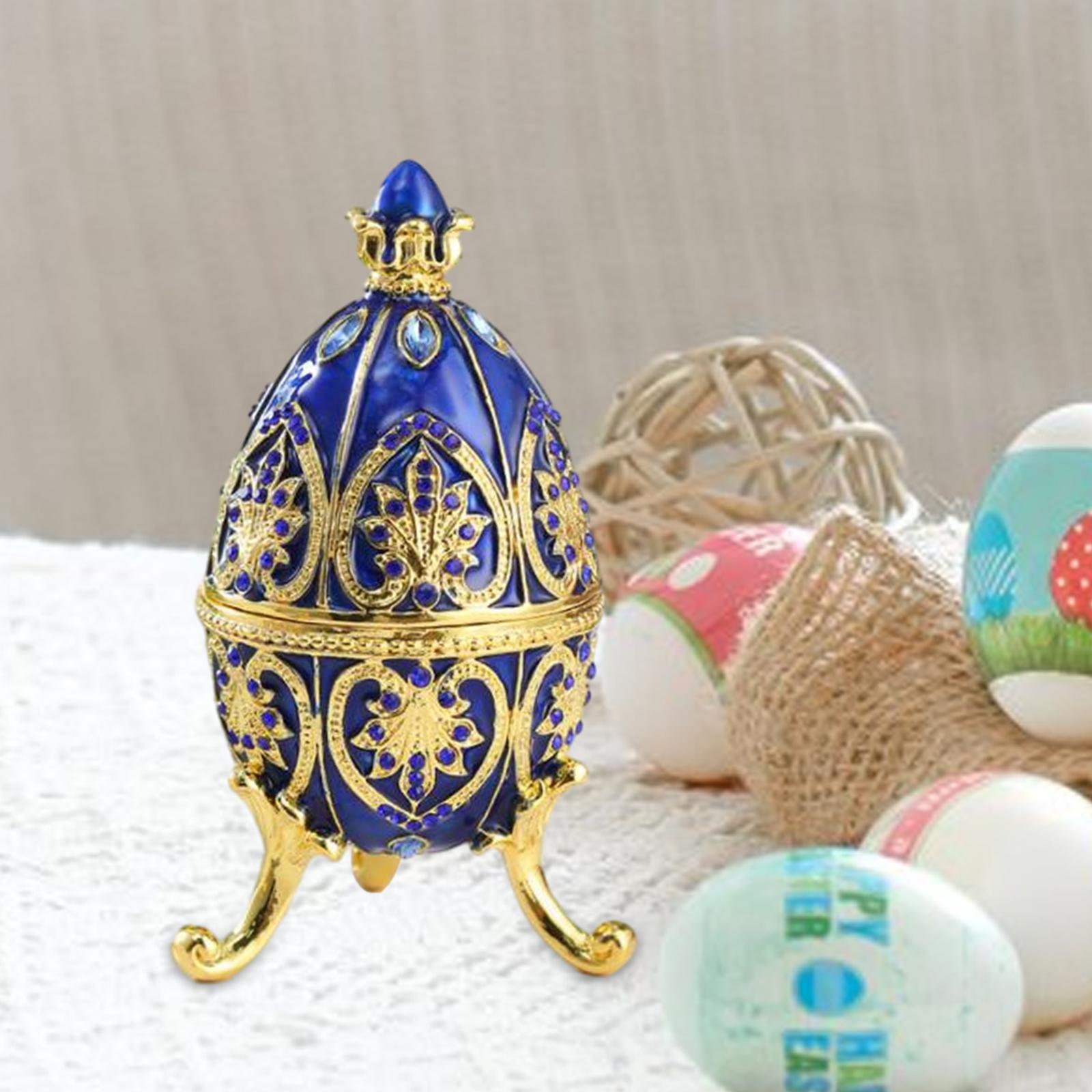 Easter Egg Jewelry Box Trinket Case Container Delicate Portable Jewelry Case