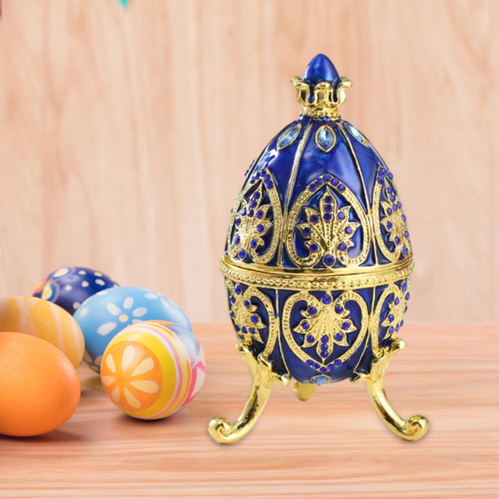 Easter Egg Jewelry Box Trinket Case Container Delicate Portable Jewelry Case