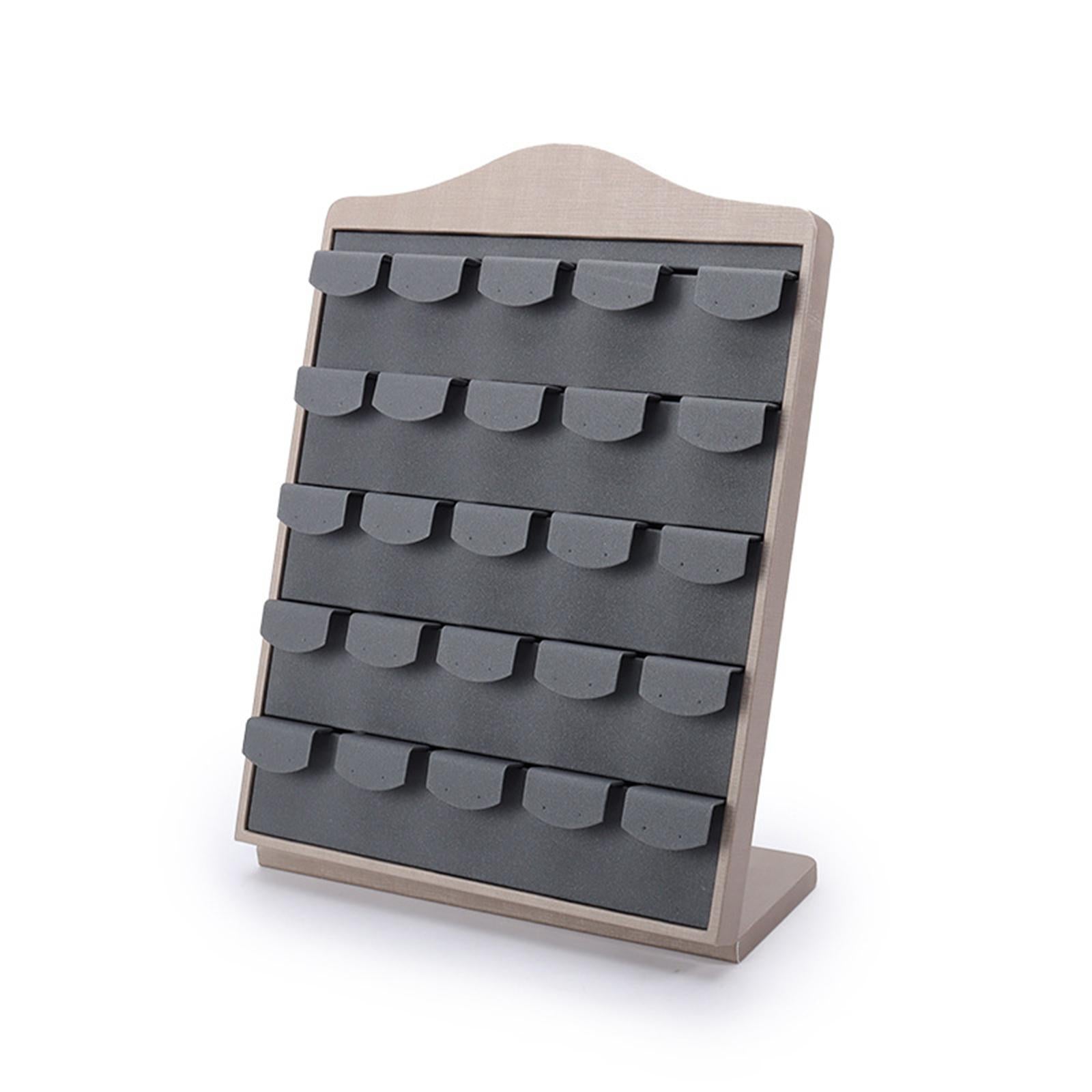 Earring Display Stand Earring Studs Rack for Props Live Broadcasting Dresser Gray