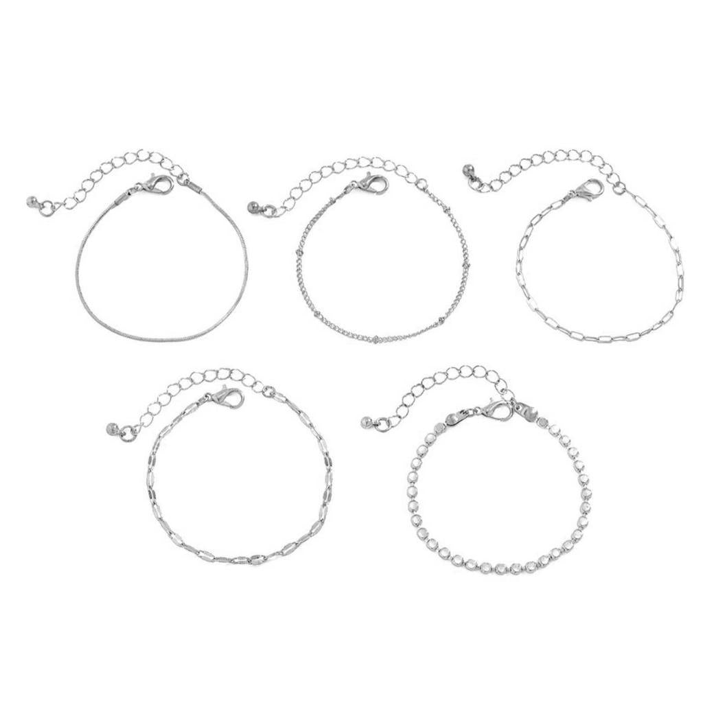 5Pcs Gold Bracelets for Women Elegant Cute Trendy for Party Wedding Birthday