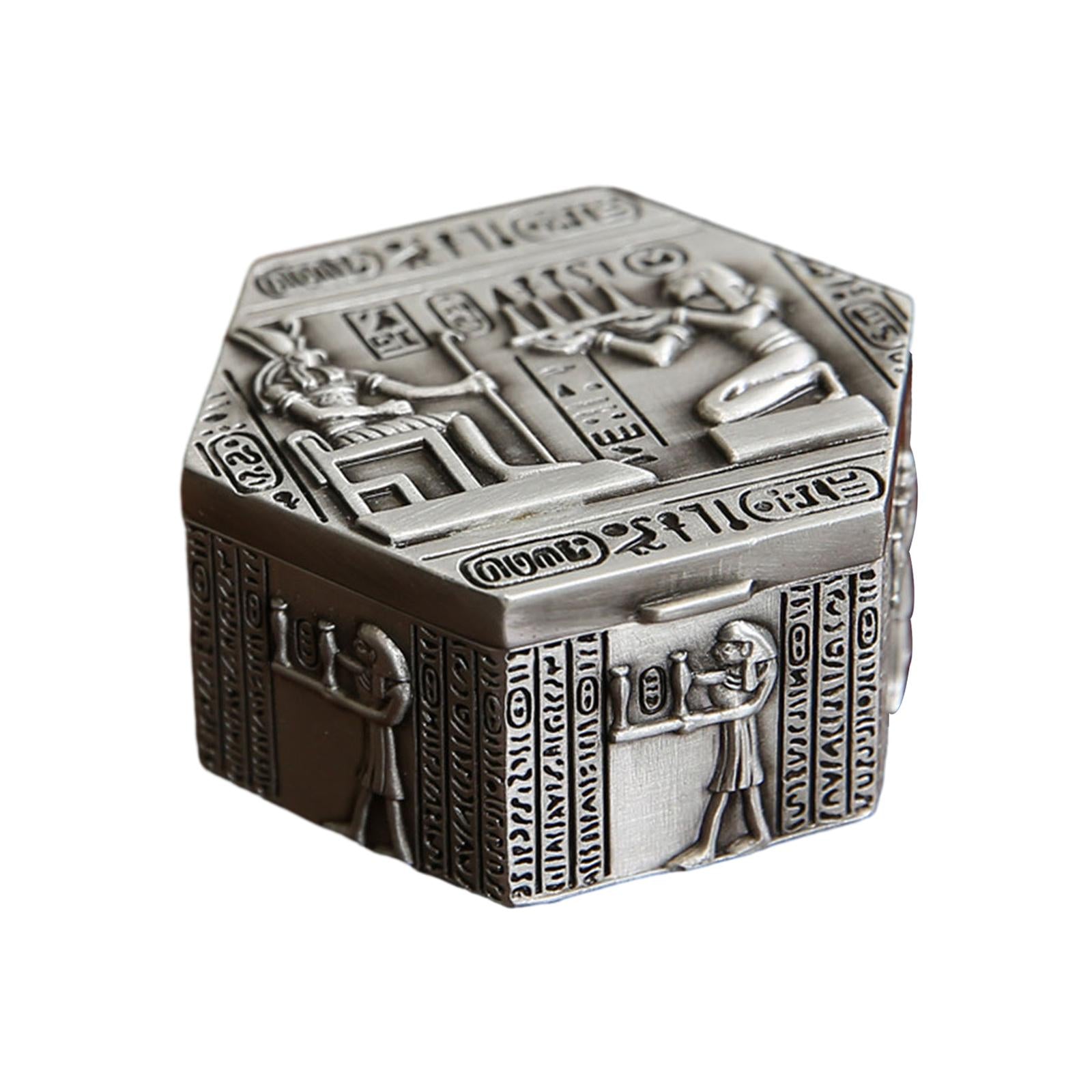 Jewelry Box Metal Multifunctional Storage Case for Rings Earrings Stud Party