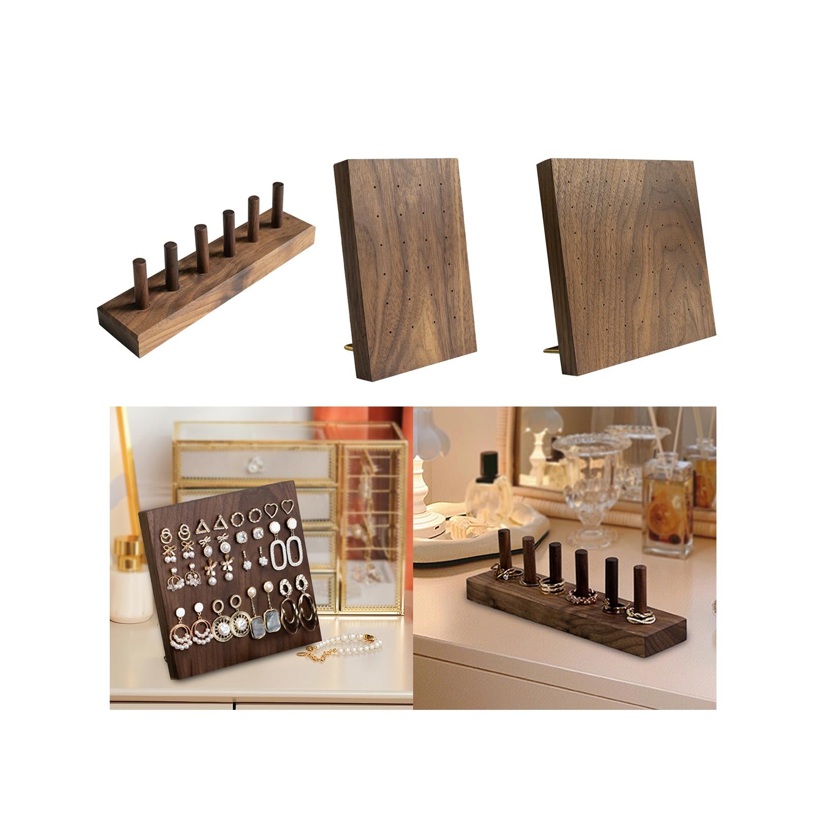 Jewelry Display Stand Decor Jewelry Rack for Desktop Props Live Broadcasting Ring Rack 20x5x6cm