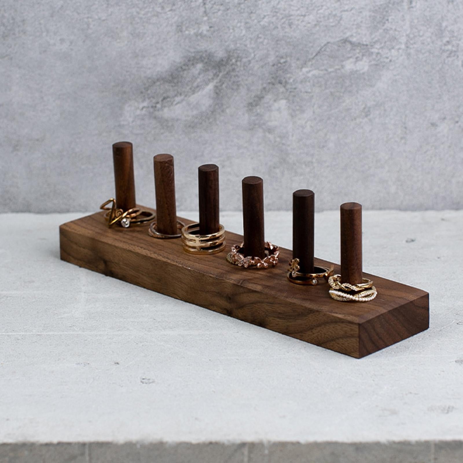 Jewelry Display Stand Decor Jewelry Rack for Desktop Props Live Broadcasting Ring Rack 20x5x6cm