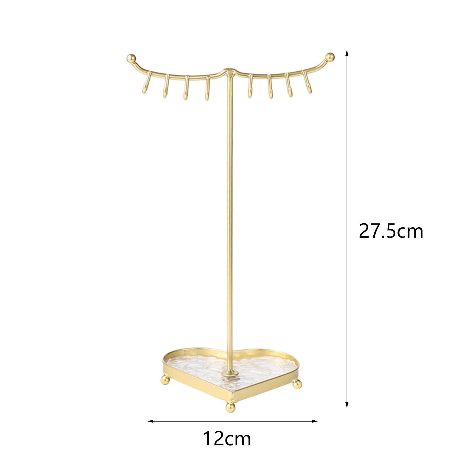 Jewelry Organizer Stand Jewelry Holder for Dresser Jewelry Props Photography Gold