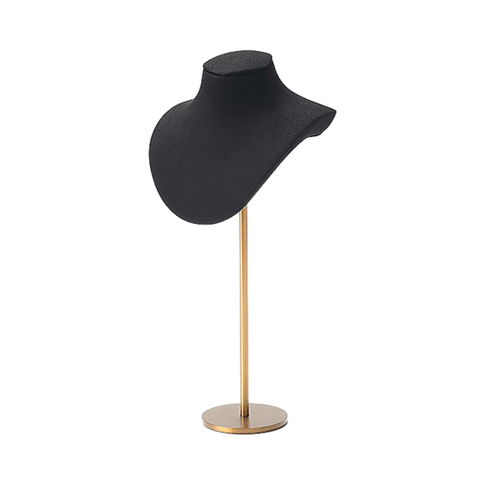 Necklace Chain Jewelry Bust Stand Trendy Ornament for Desk Presentation Shop Black