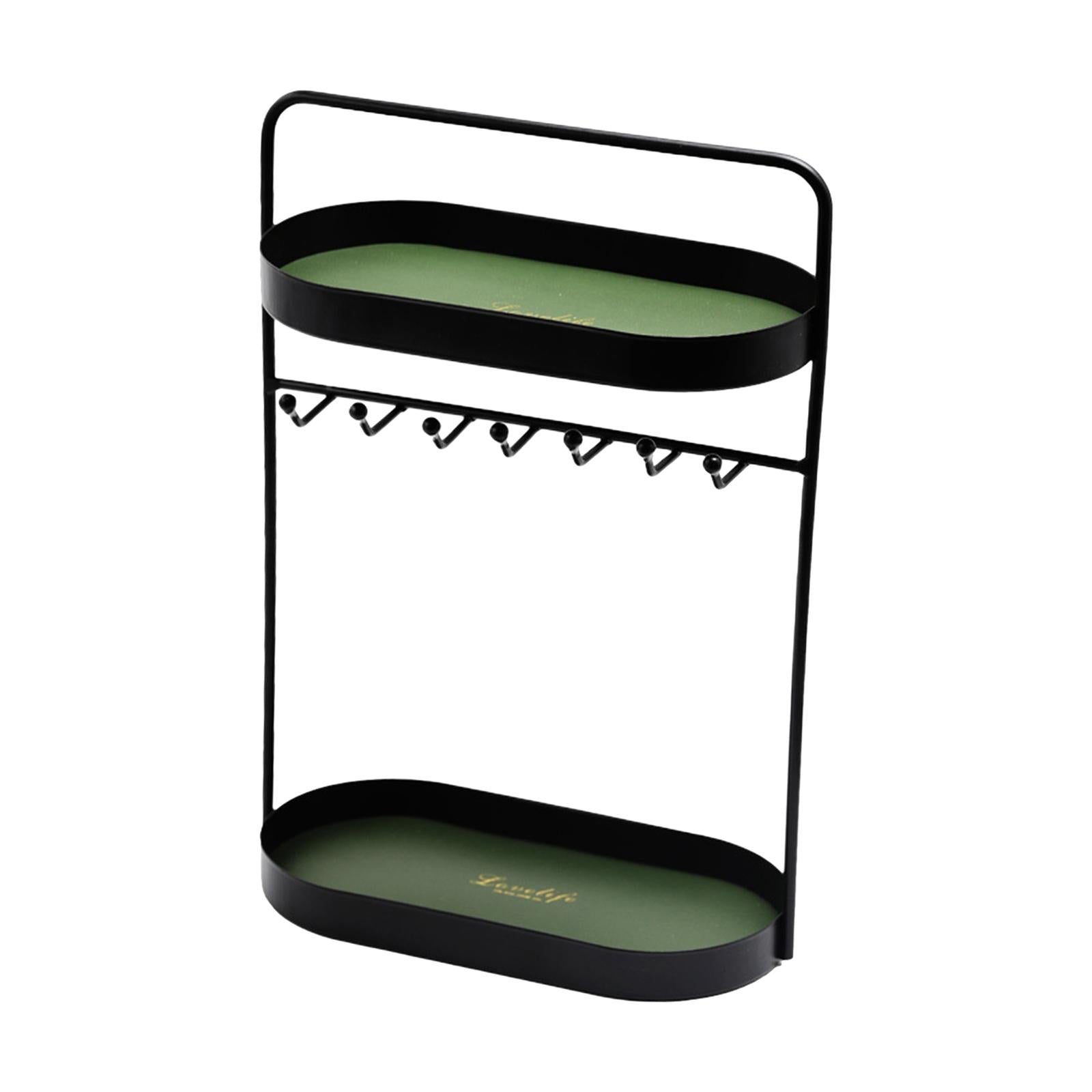 Entryway Tabletop Key Holder Rack Showcase Decorative Jewelry Organizer Tray