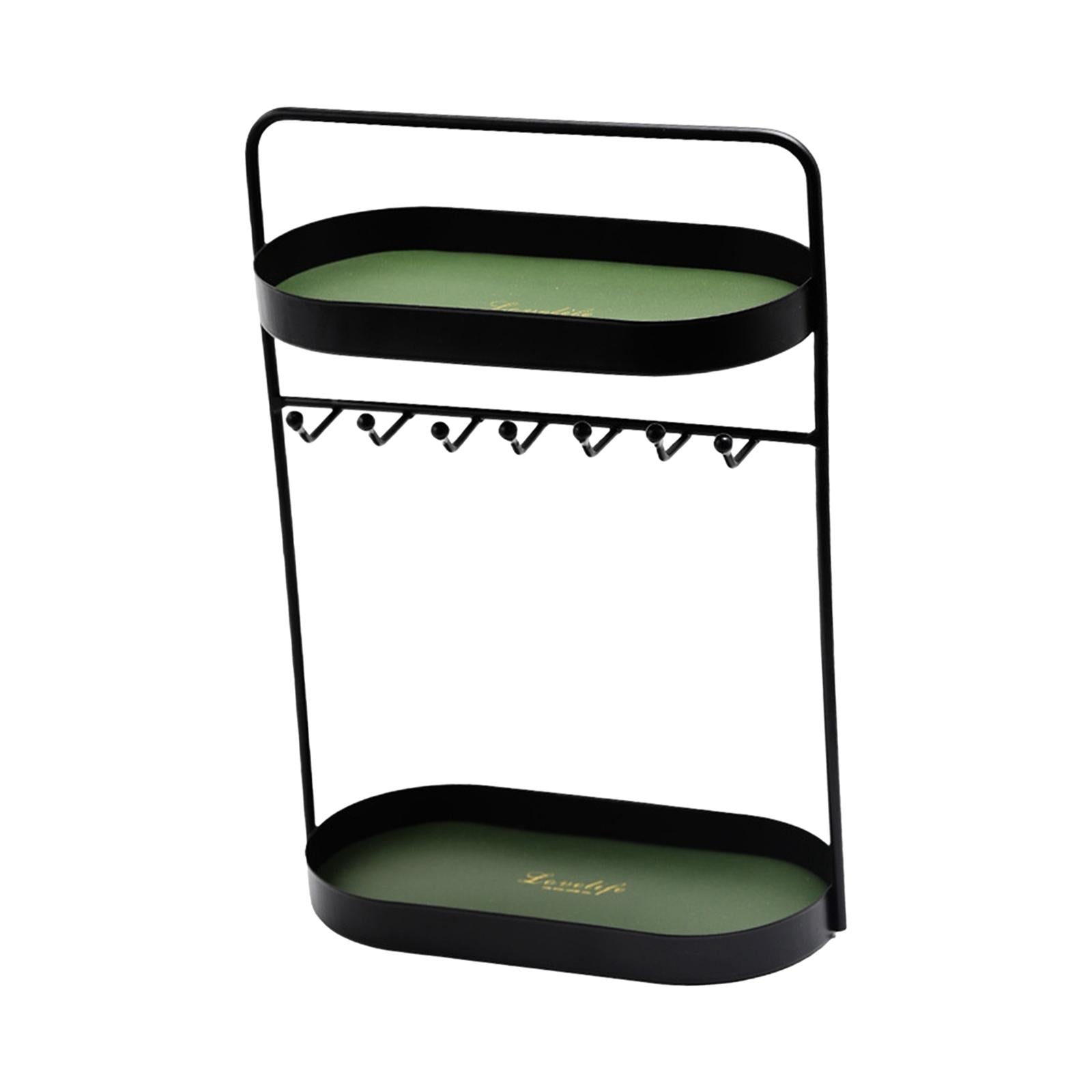 Entryway Tabletop Key Holder Rack Showcase Decorative Jewelry Organizer Tray