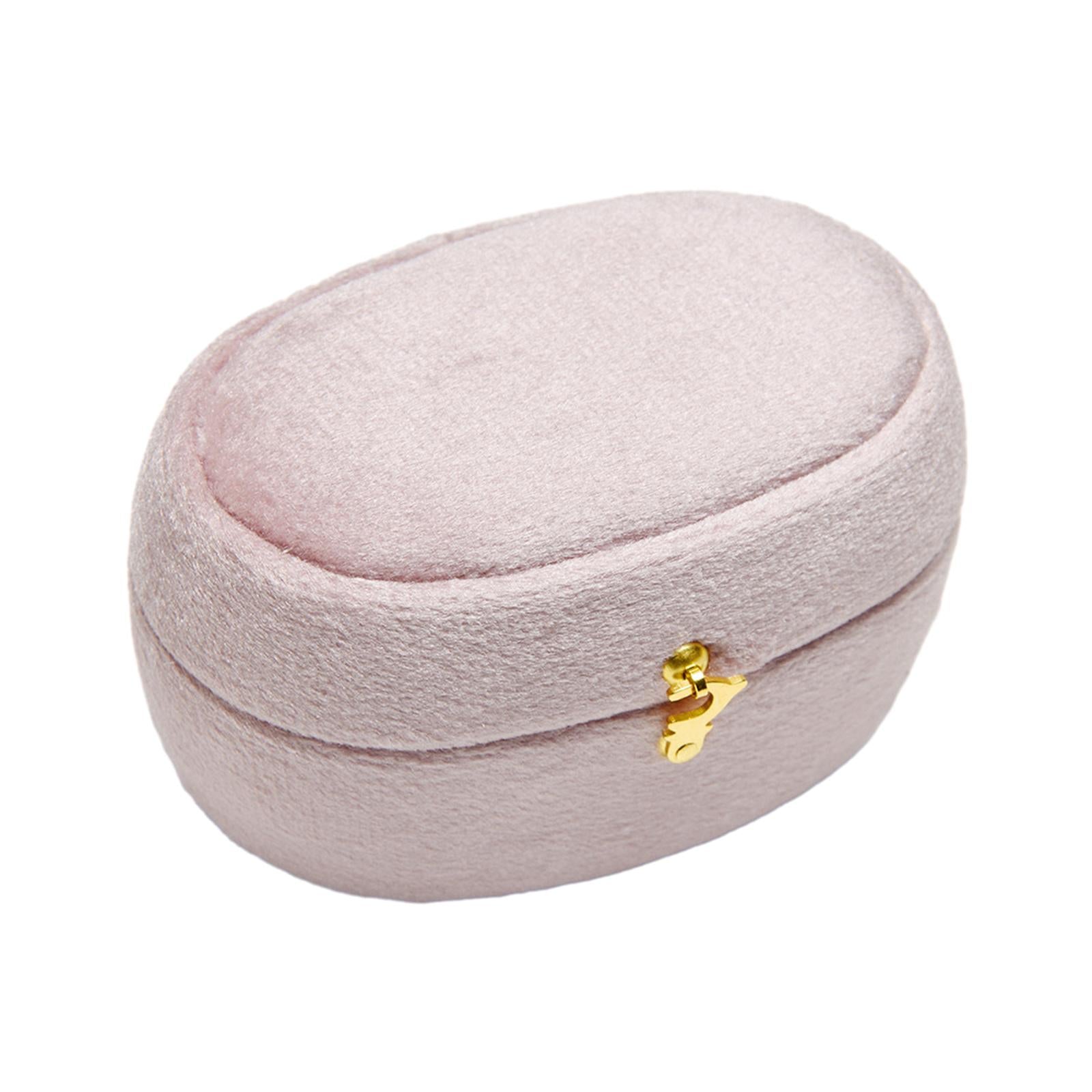 Ring Case Velvet Ring Bearer Holder for Birthday Anniversary Valentine's Day pink
