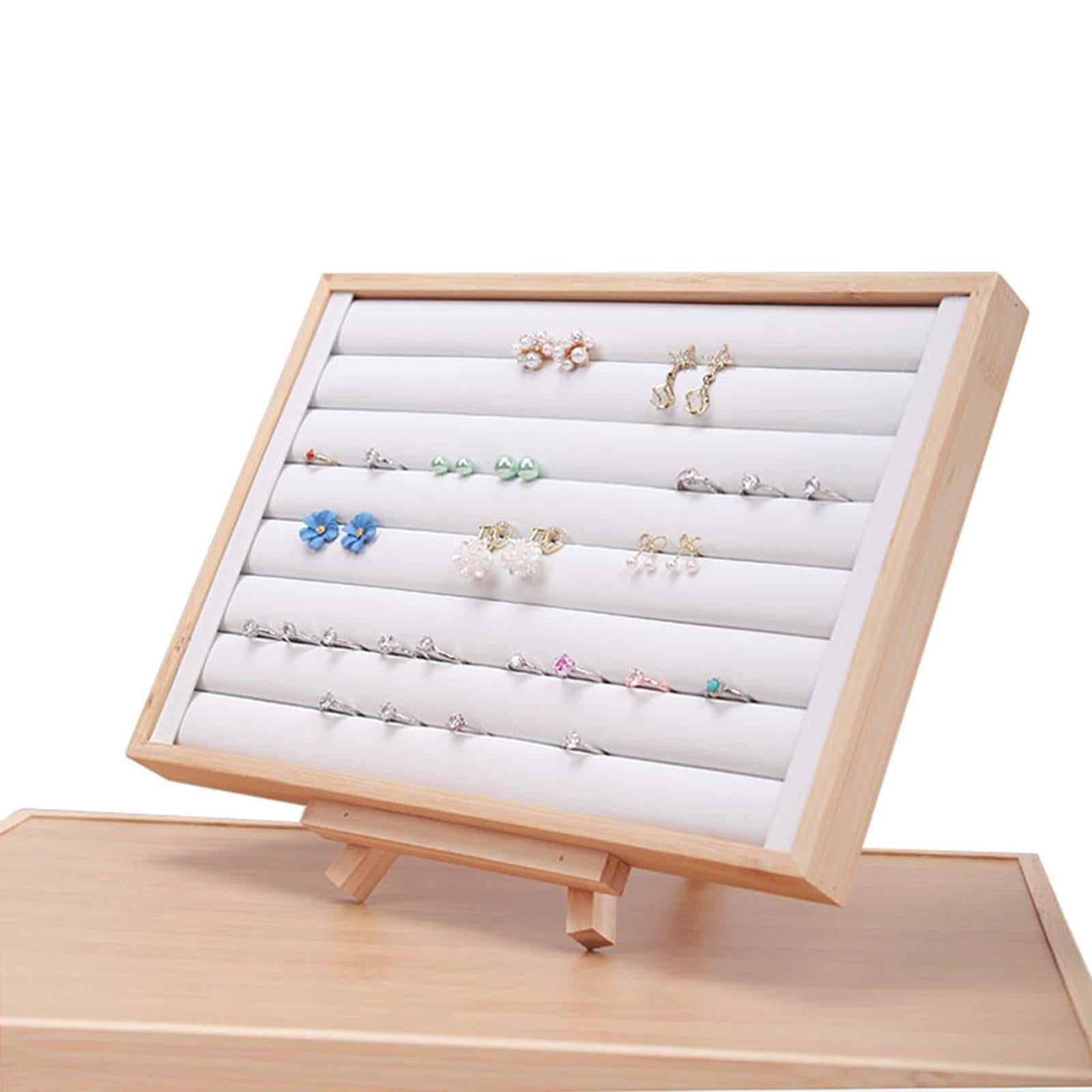 Jewelry Tray Organizer Tabletop Decoration Home Use Dresser Storage Box Case