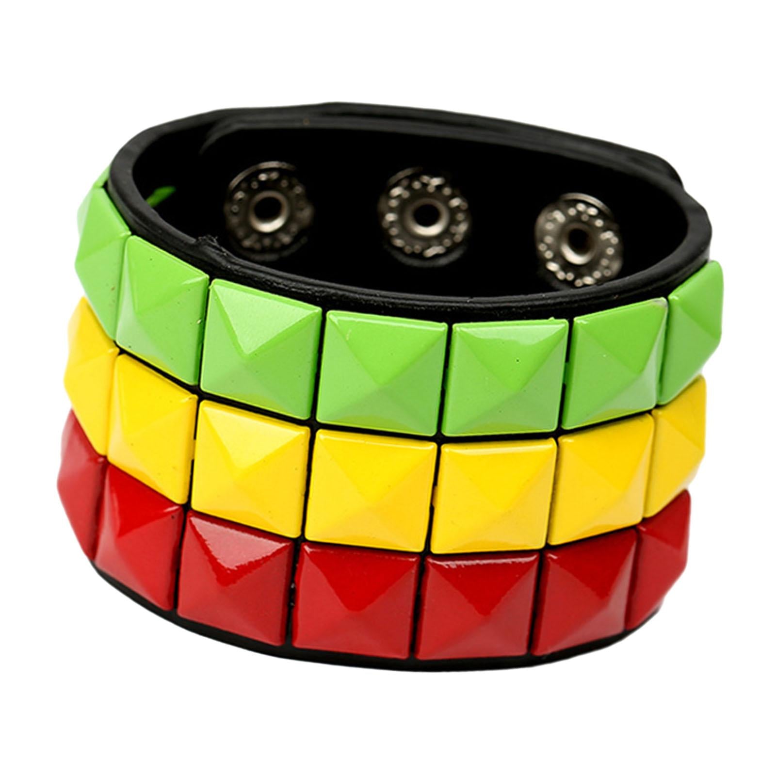 Cuff Bracelet Boyfriend Gifts Goth Wristband for Adults Graduation Halloween Three Colors