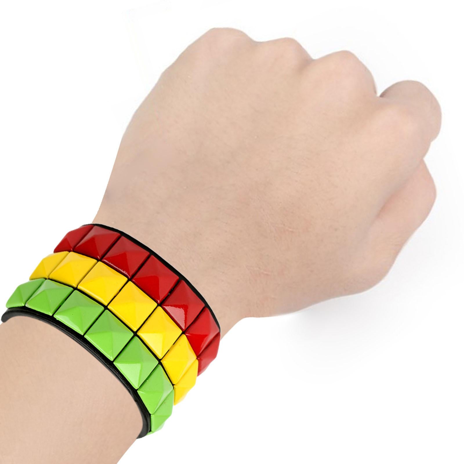 Cuff Bracelet Boyfriend Gifts Goth Wristband for Adults Graduation Halloween Three Colors