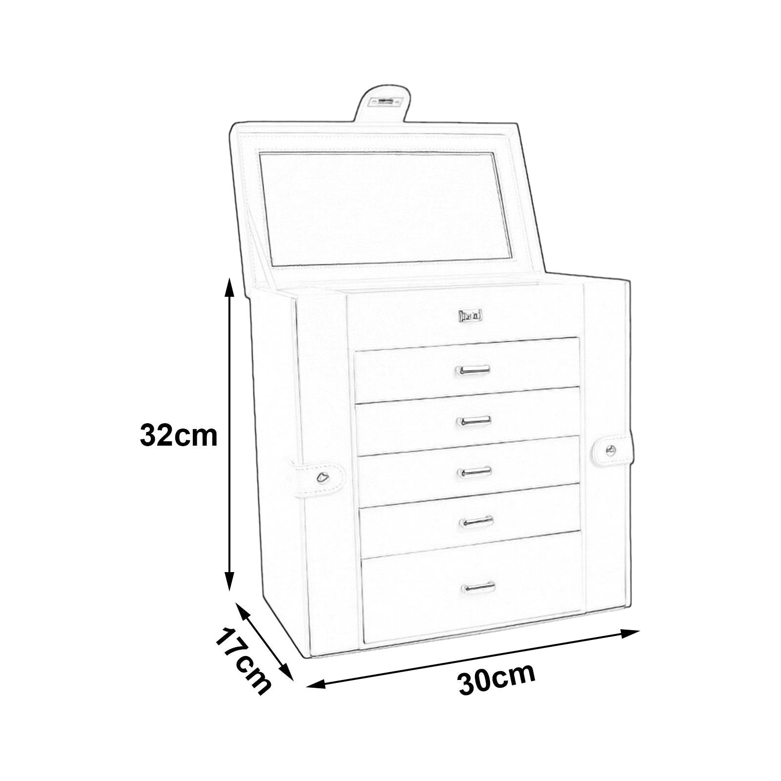 Jewelry Box Large Jewelry Storage Box for Watch Valentine's Day Gift for Her pink