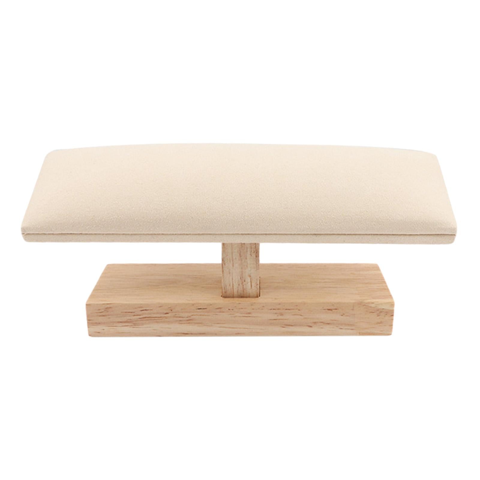 Wooden Bracelet Holder Wristwatch Rack for Shopping Mall Jewelry Store Store Beige