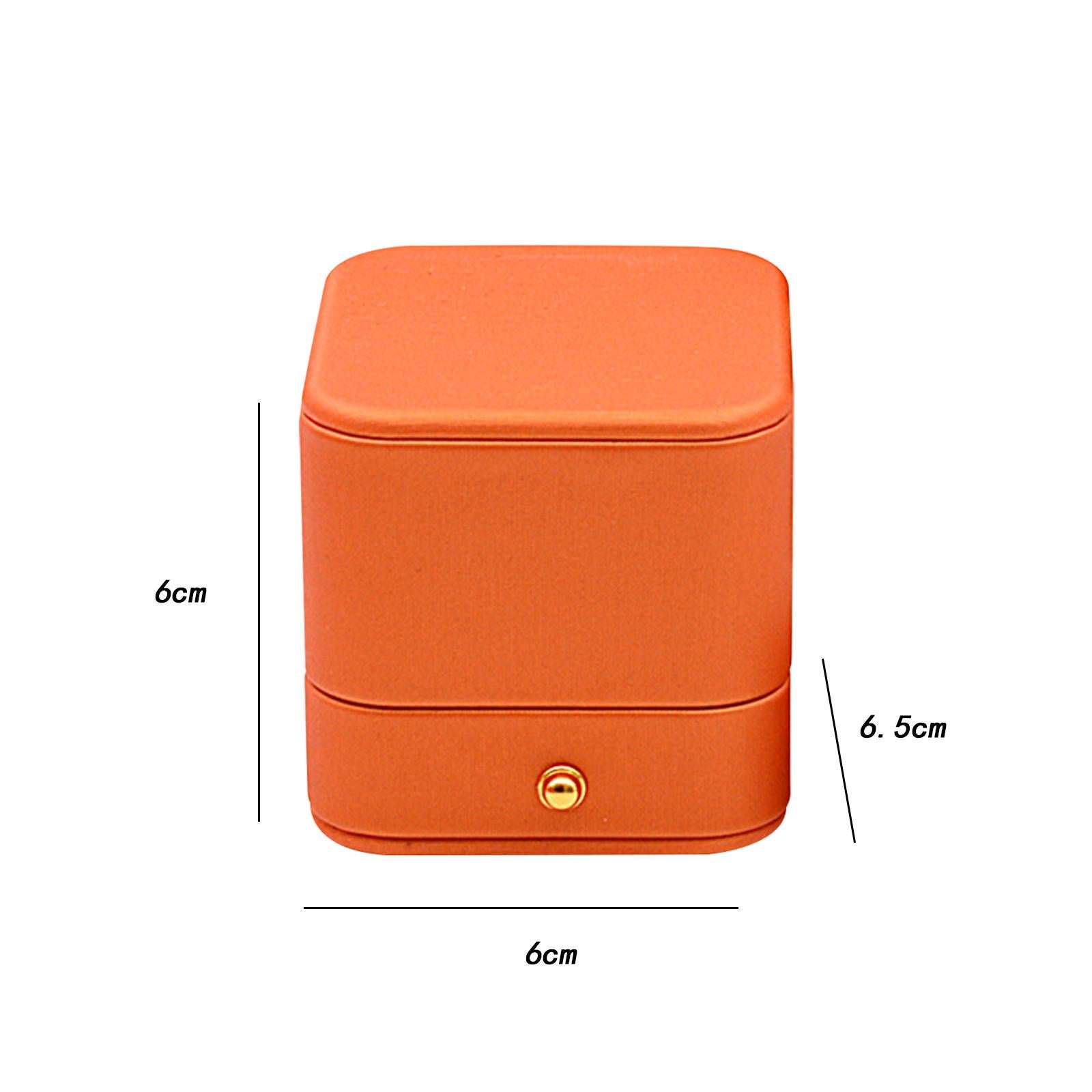 Wedding Ring Box Container Leather Ring Box for Party Engagement Anniversary