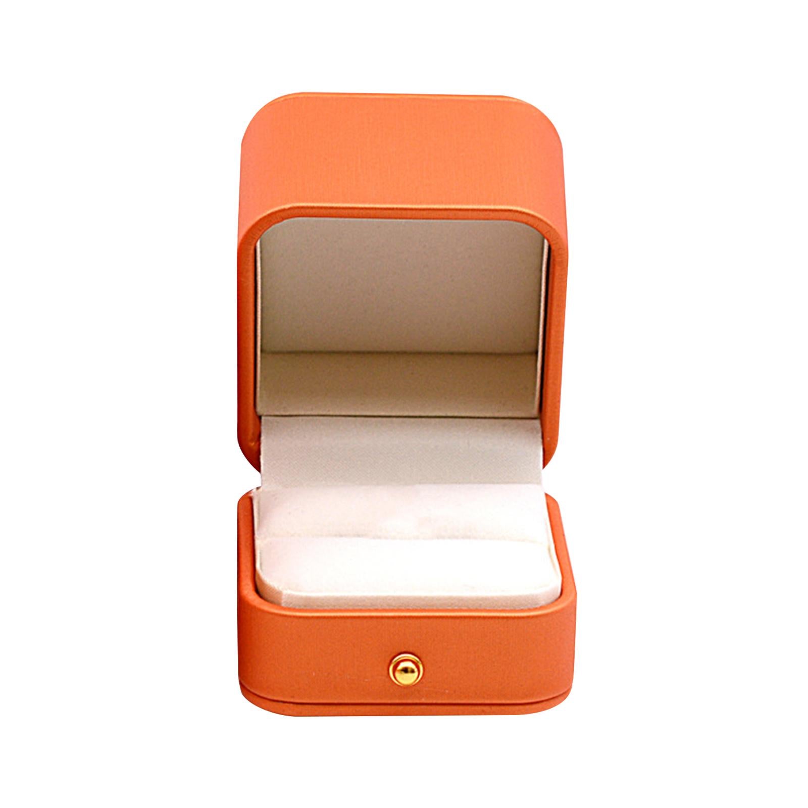 Wedding Ring Box Container Leather Ring Box for Party Engagement Anniversary