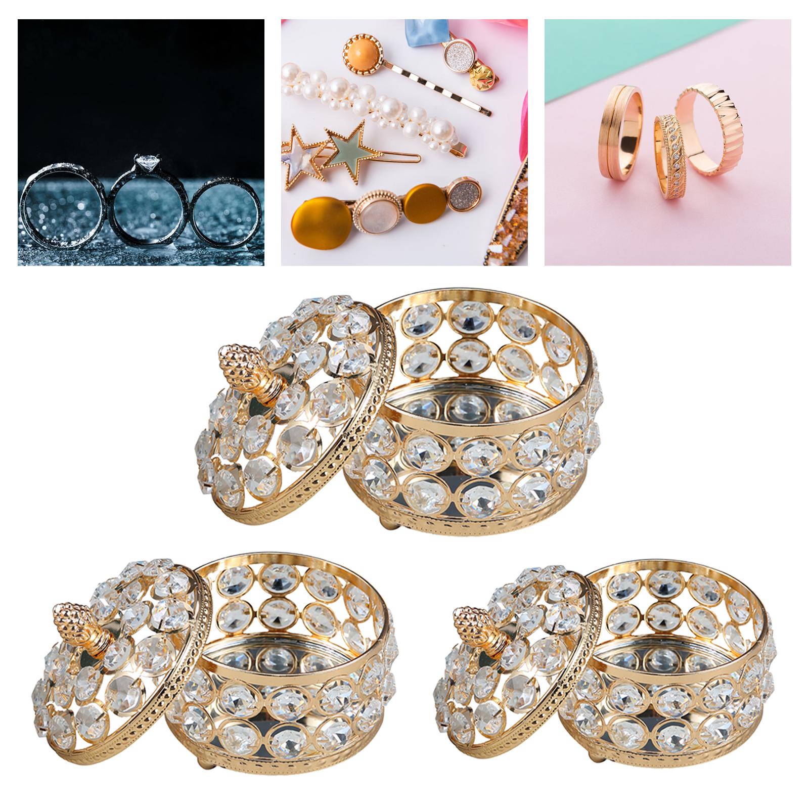 Jewelry Box Trinket Storage Organizer for Earrings Necklaces Bracelets Girls l