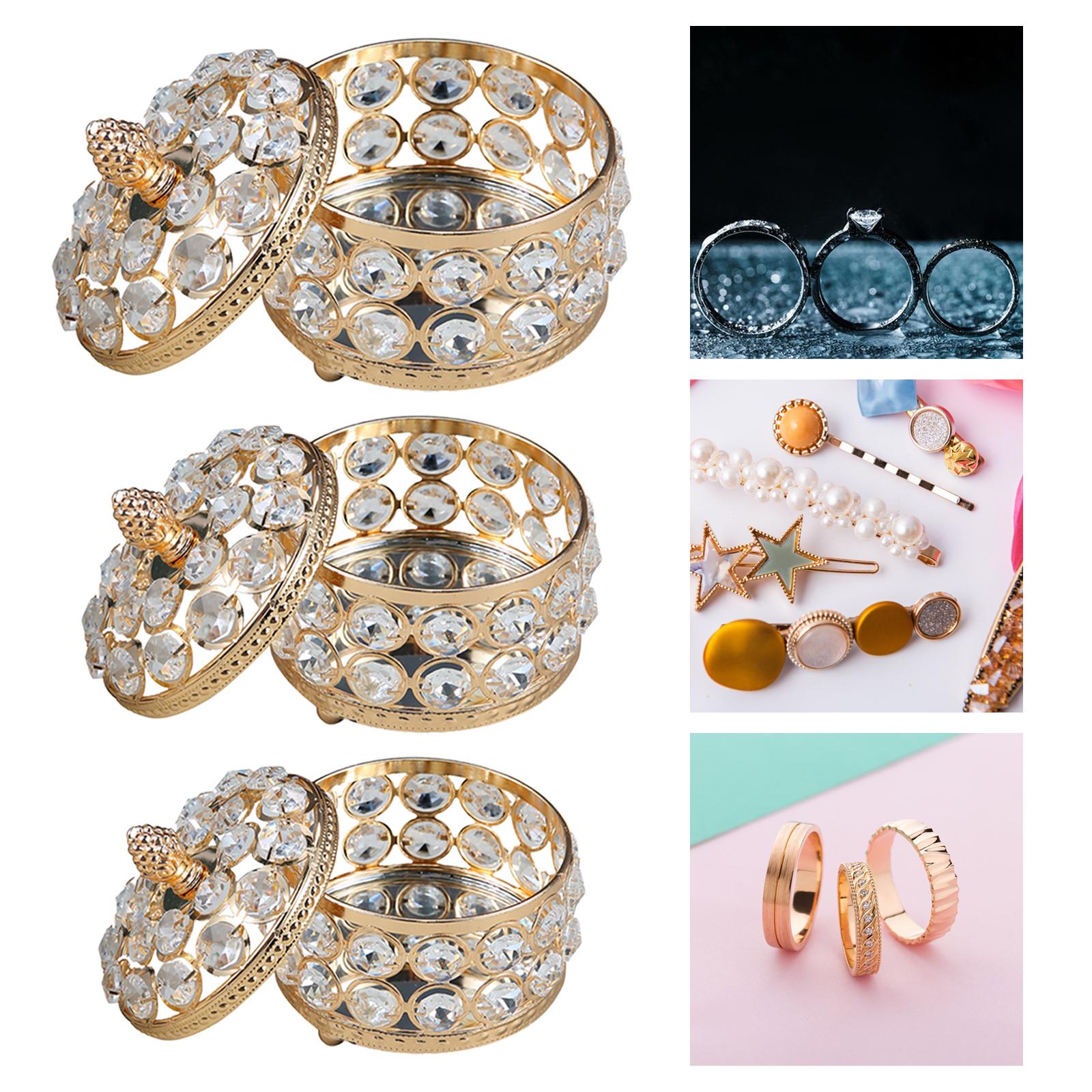 Jewelry Box Trinket Storage Organizer for Earrings Necklaces Bracelets Girls l