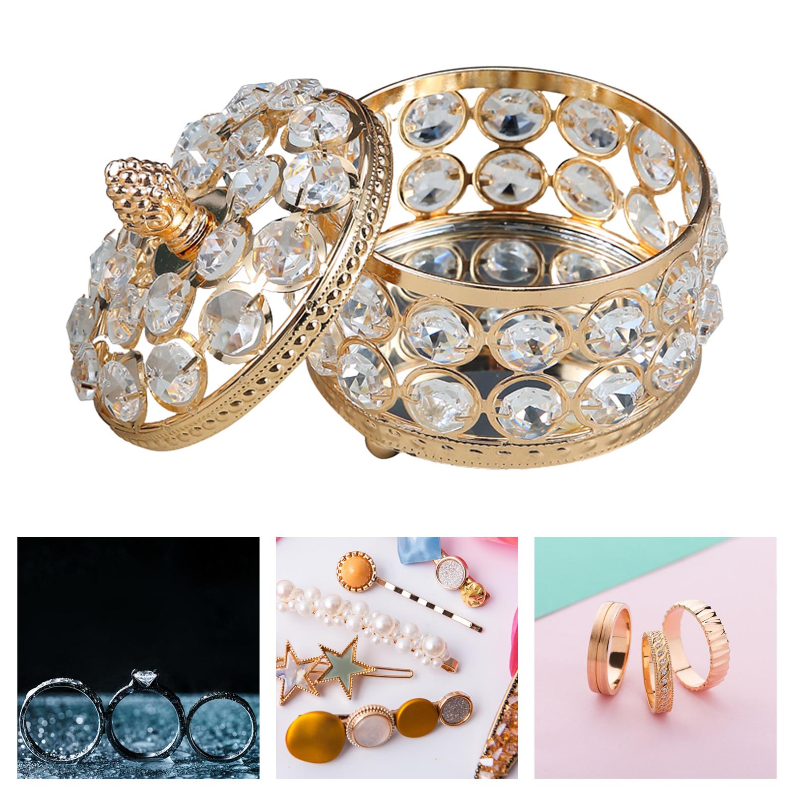 Jewelry Box Trinket Storage Organizer for Earrings Necklaces Bracelets Girls s