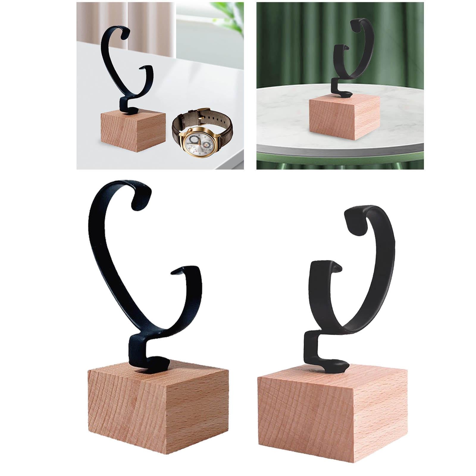 Watch Display Stand Wooden Base Premium Bracket for Showcase Shop Retail Sales adult