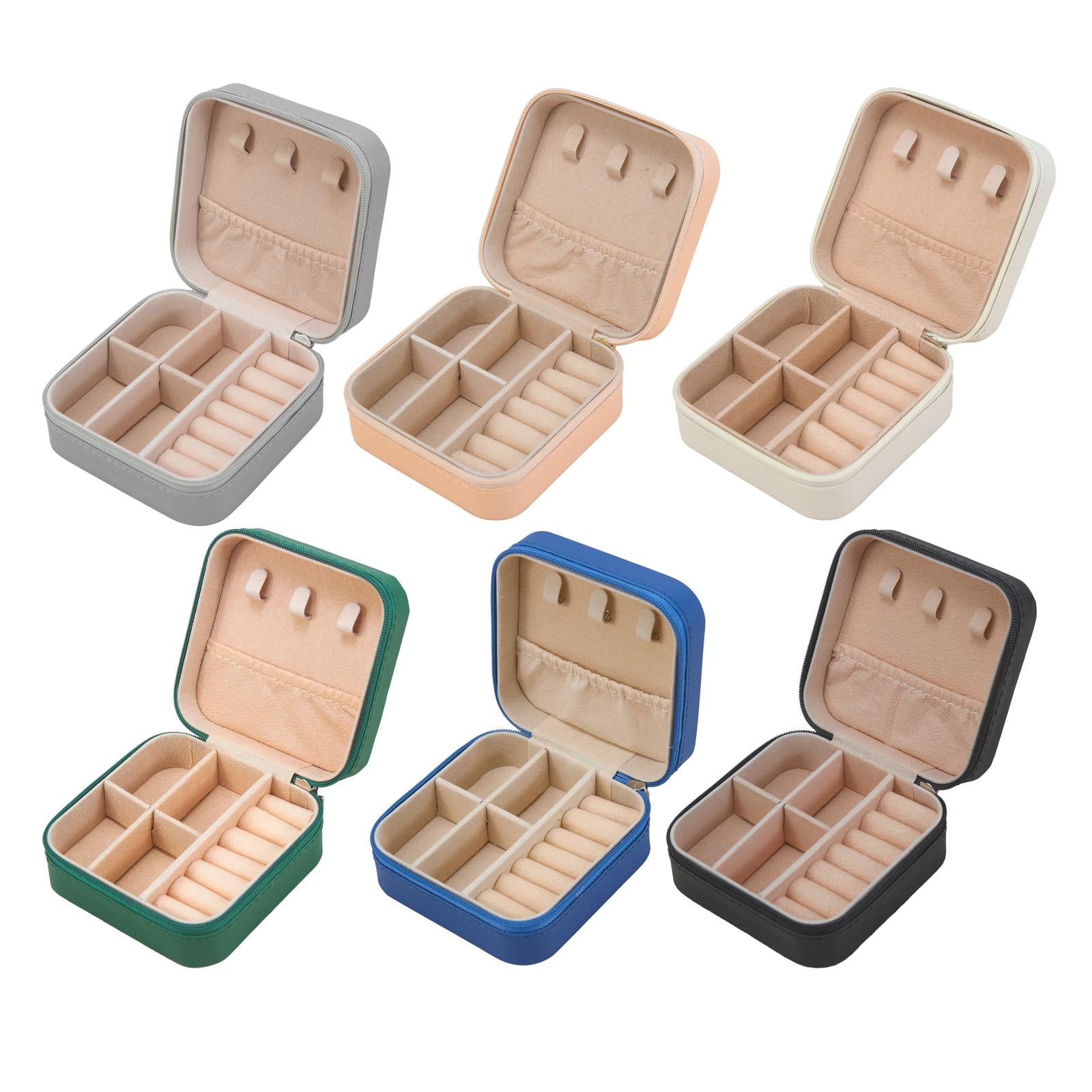 Jewelry Box Container Showcase Jewelry Storage Box for Pendant Charm Earring Green
