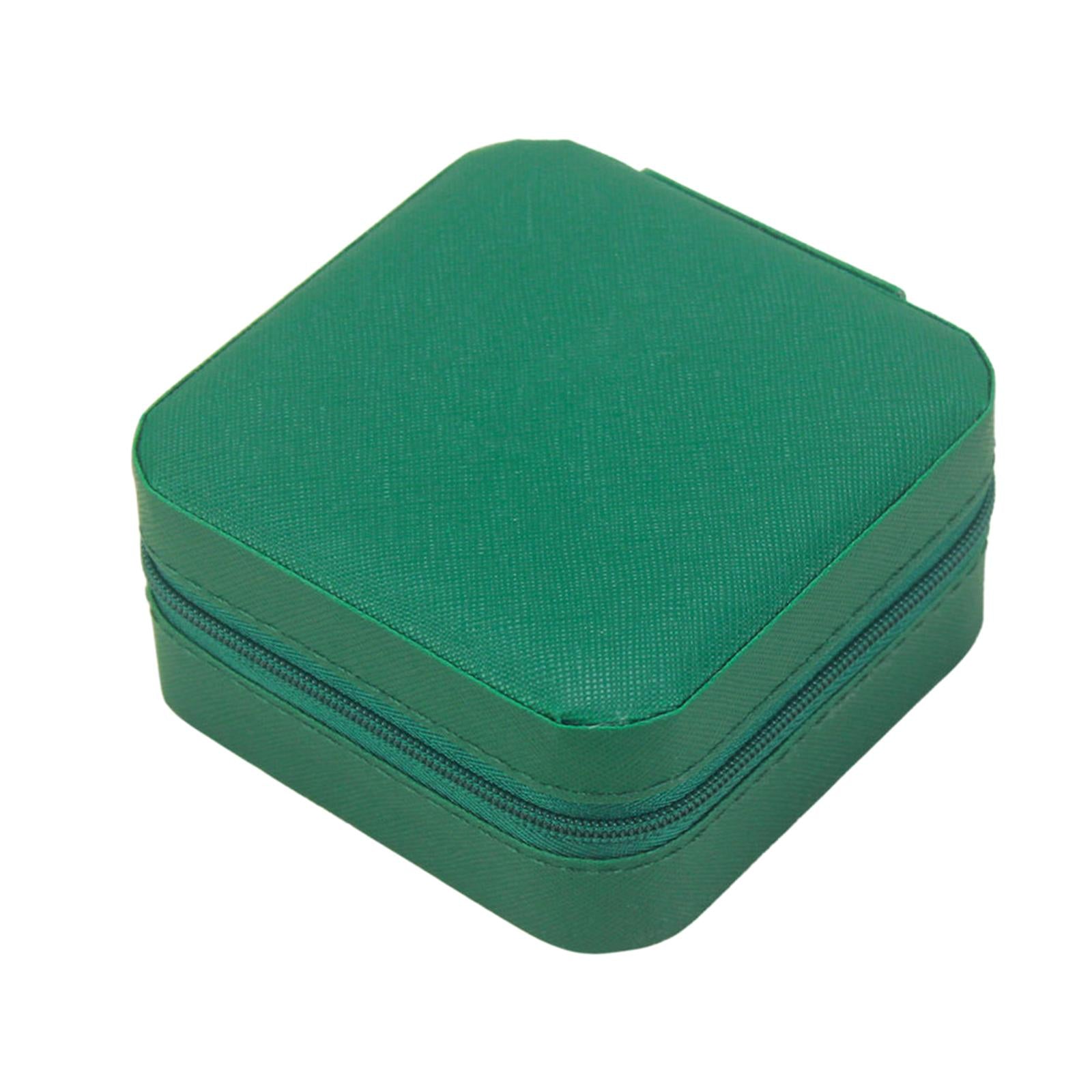 Jewelry Box Container Showcase Jewelry Storage Box for Pendant Charm Earring Green