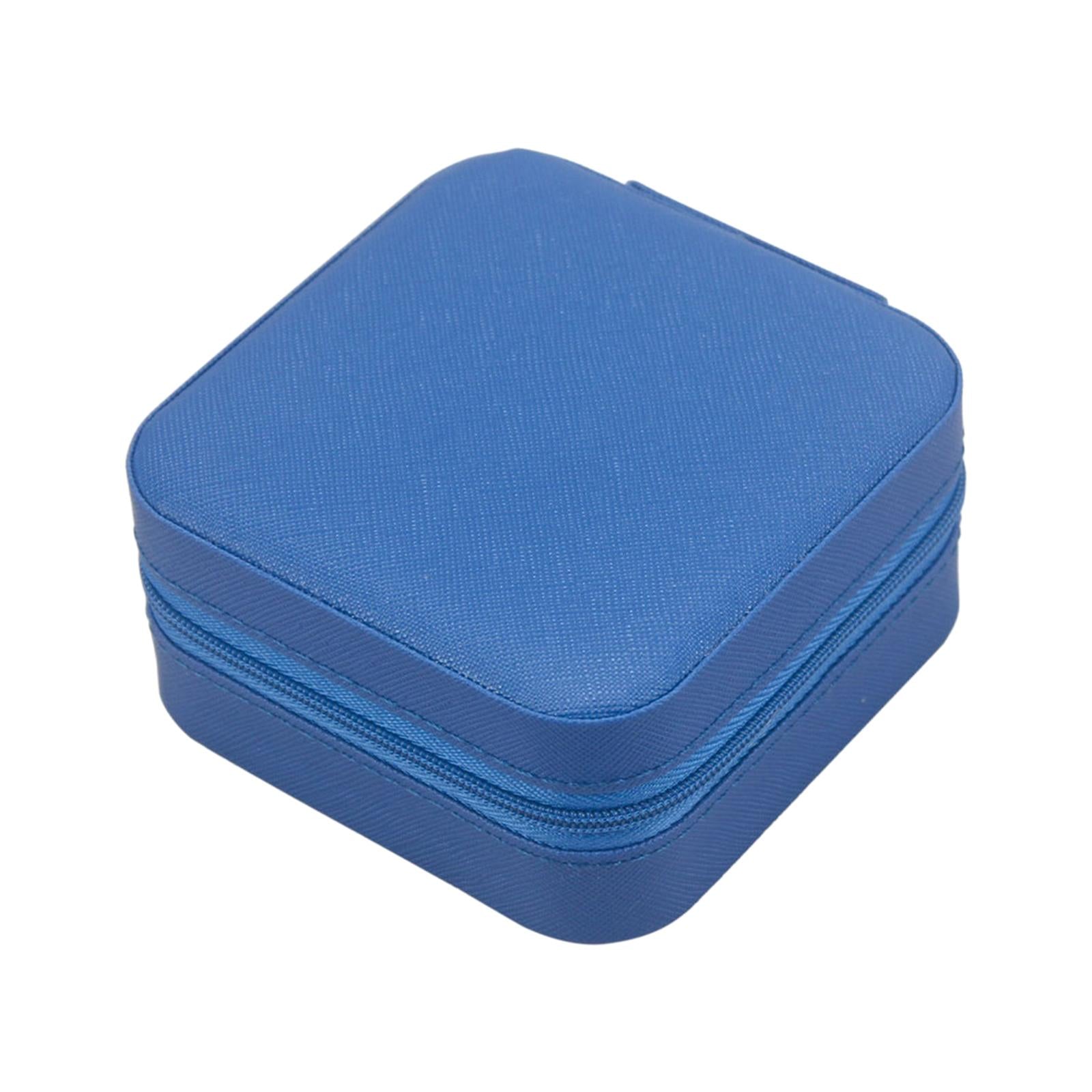 Jewelry Box Container Showcase Jewelry Storage Box for Pendant Charm Earring Blue